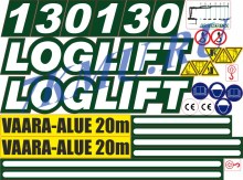 Наклейки на лесной манипулятор Loglift 130 